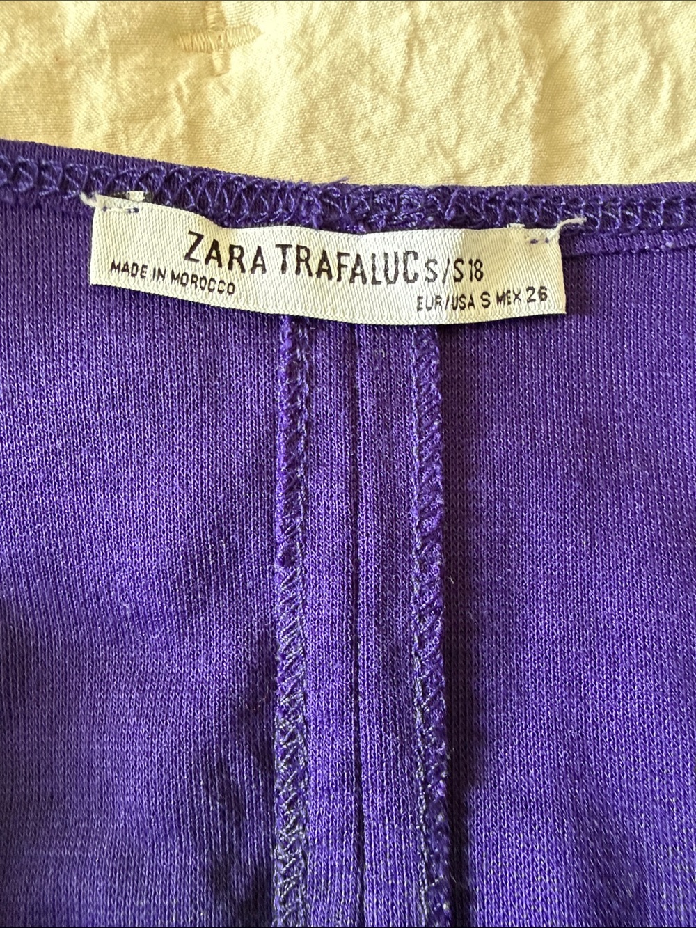 Zara Purple Midi Bodycon Dress. - Picture 5 of 5